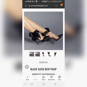 Aminah Abdul Jillil bow pumps